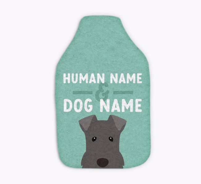 Human and Dog Names: Personalised {breedFullName} Hot Water Bottle